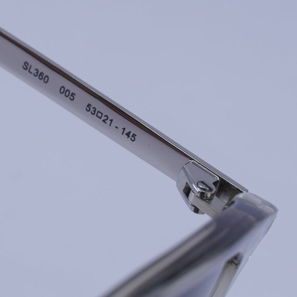 Saint Laurent SL360 005 Sunglasses Transparent Brown Square Frame, Black Lenses - Picture 6 of 11